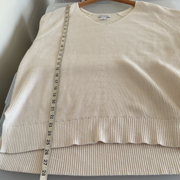 Athleta Hanover Extra Fine Merino Wool Blend Neutral Sweater Size Large - Picture 12 of 15